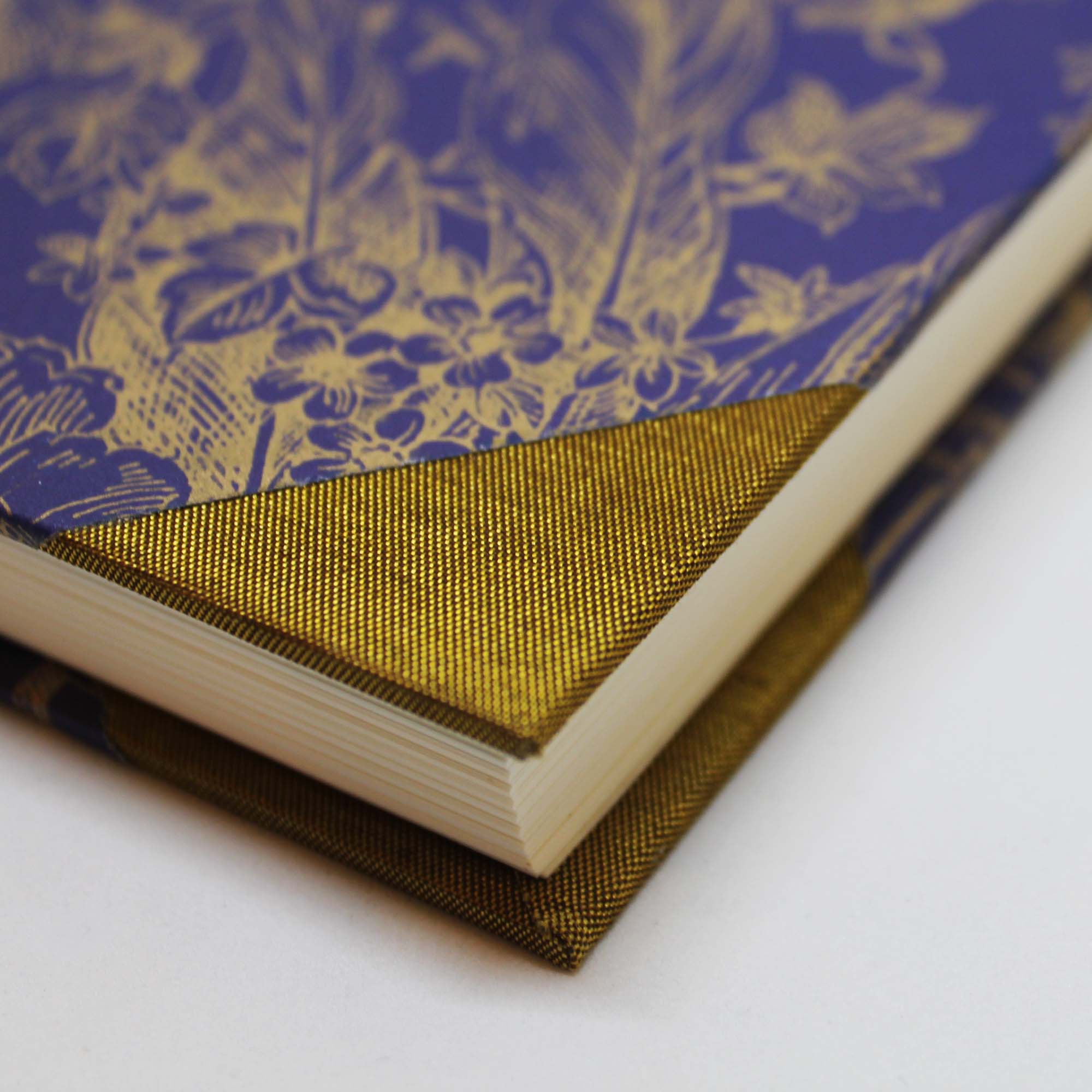 VINTAGE NOTEBOOK PURPLE AND GOLD
