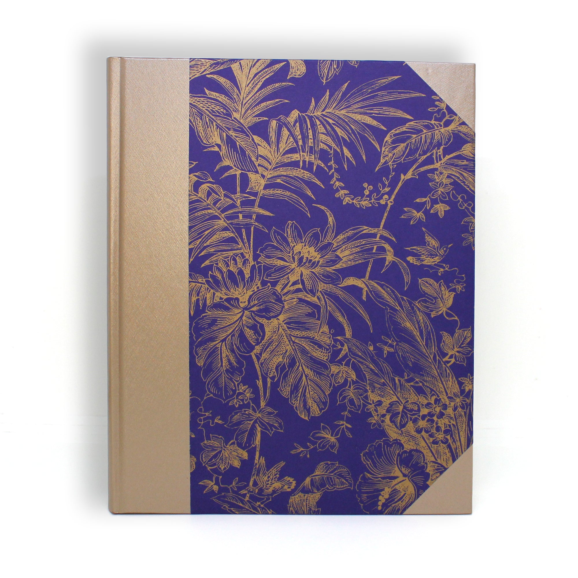VINTAGE NOTEBOOK PURPLE AND GOLD