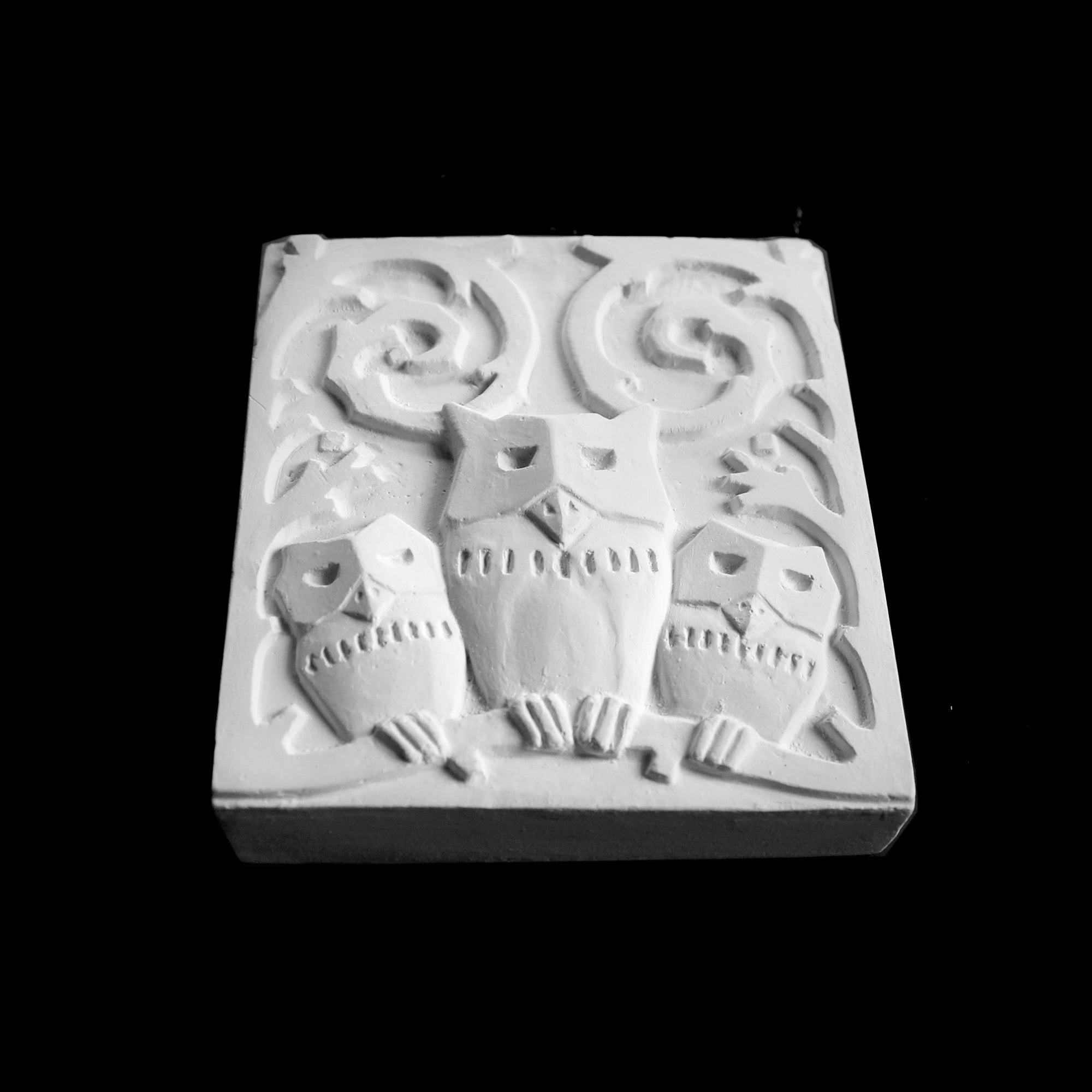 Plaster Wall Decor OWLS