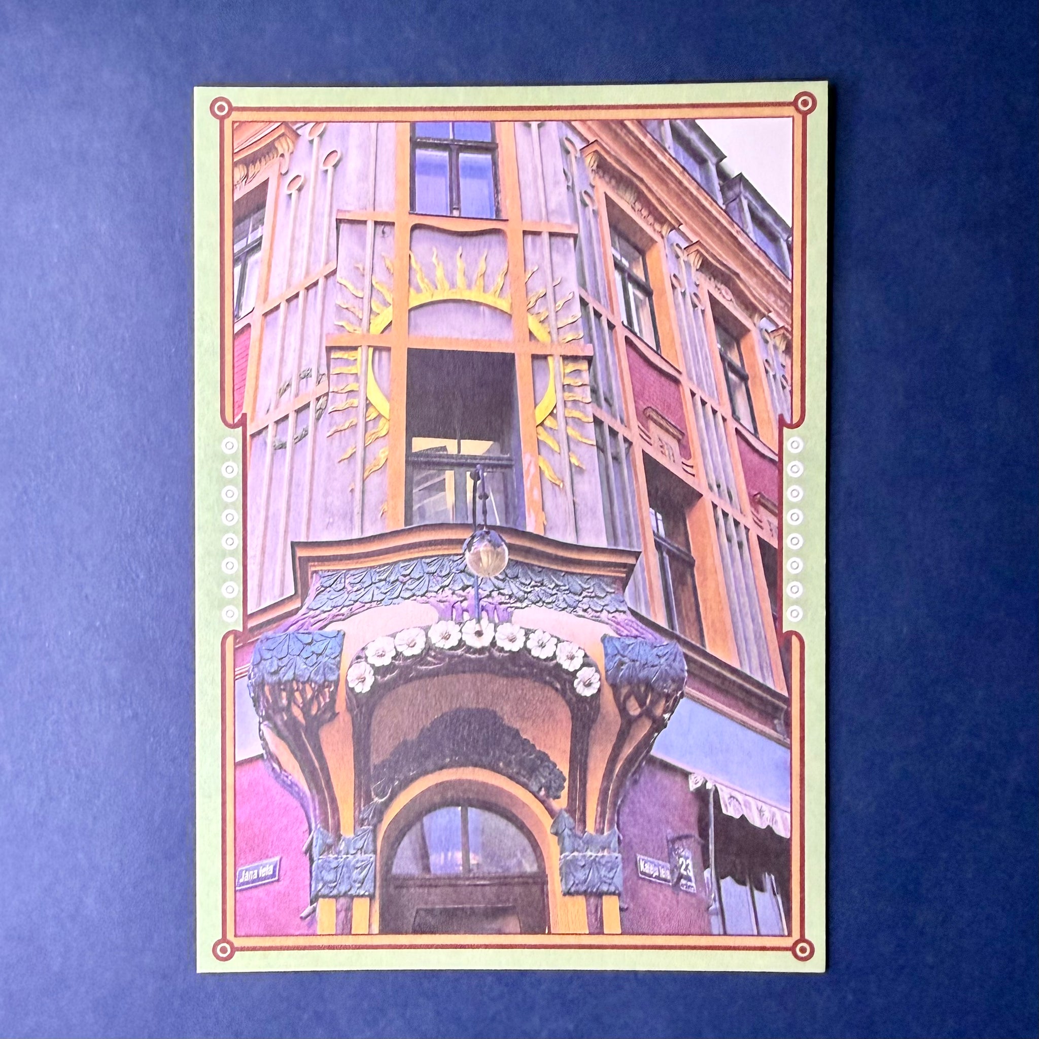 Art Nouveau Building on Kalēju street 23 - Postcard