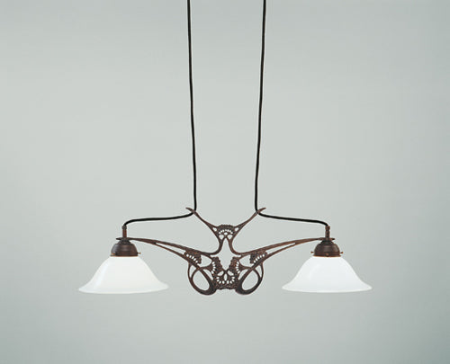 Airy Ceiling Lamp with Herbal Motif