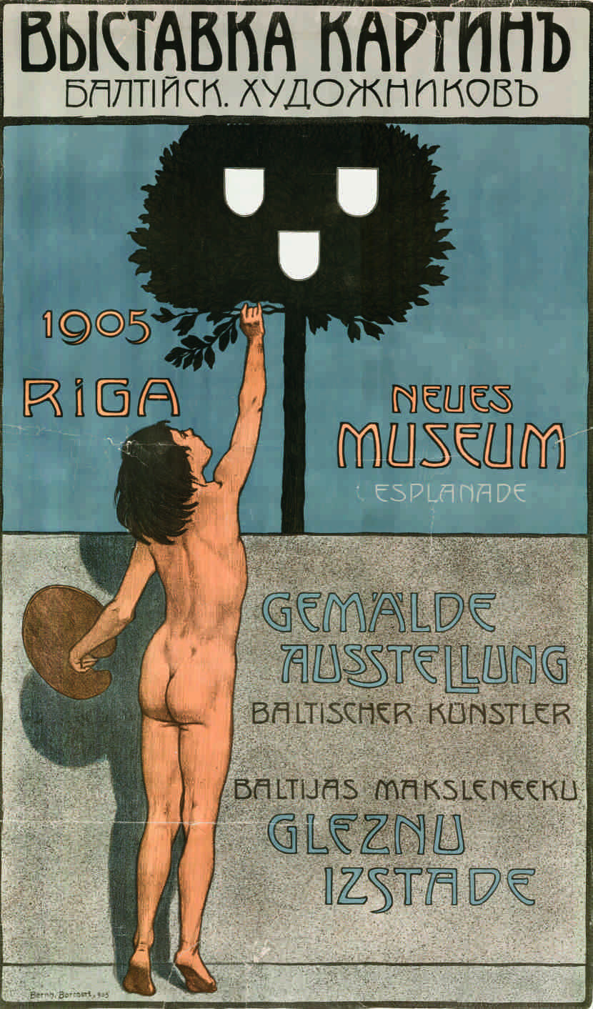 Baltijas mākslas izstādes plakāts 1905
