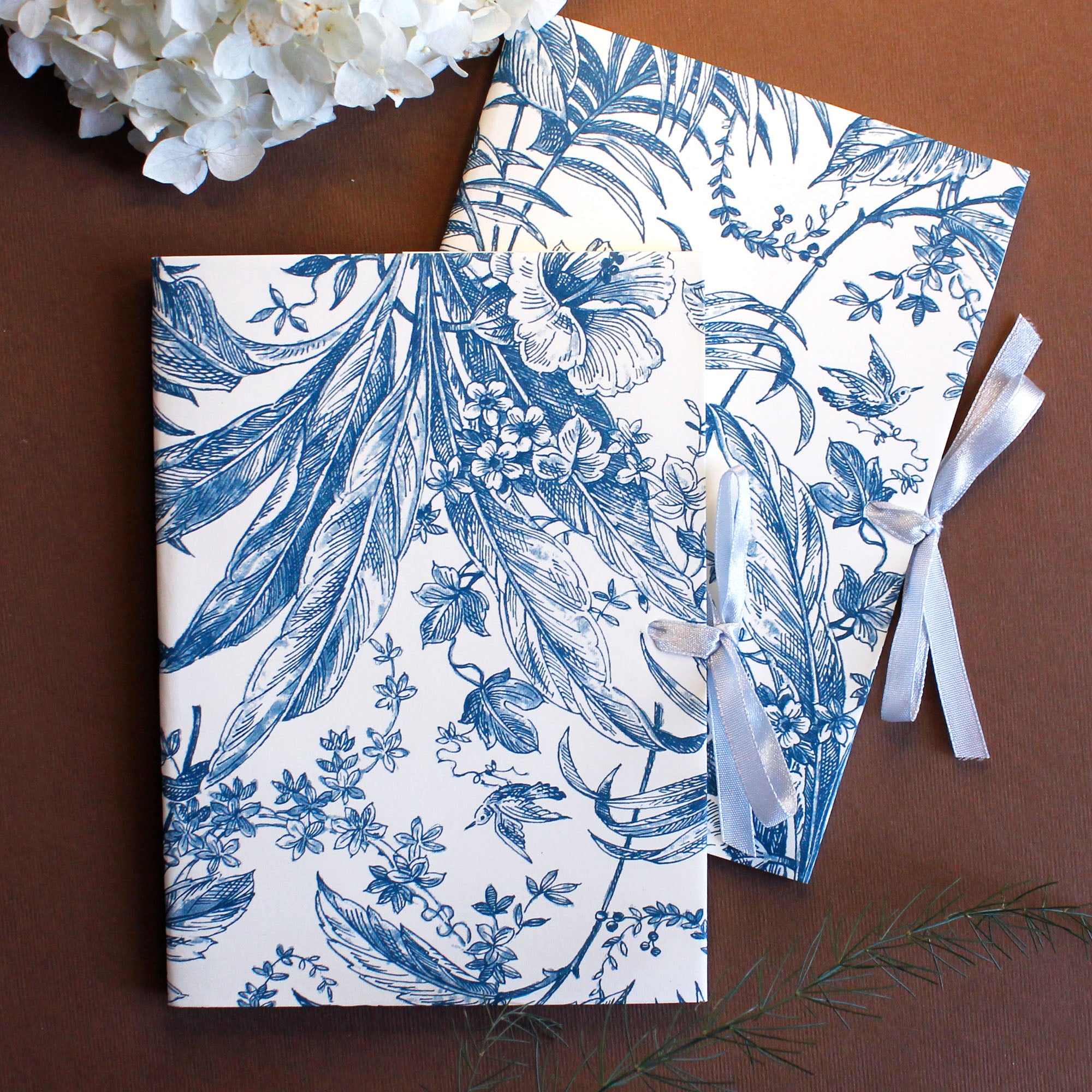 Maza piezīmju grāmatiņa - zili ziedi
