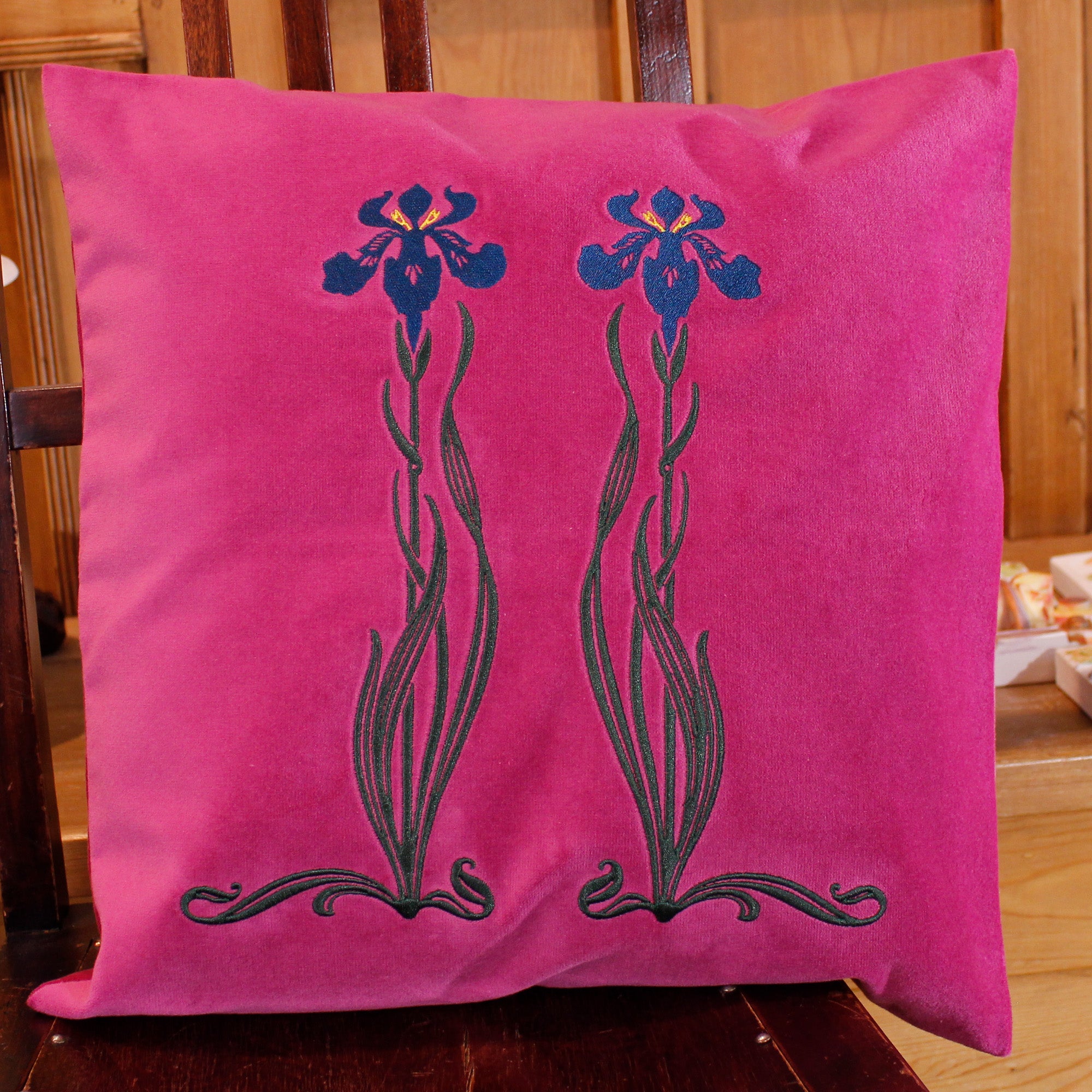 Two Iris Flowers Pink