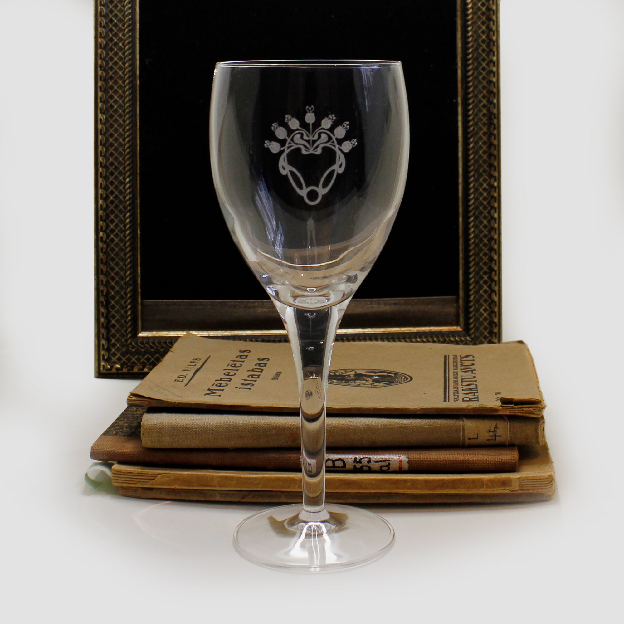 Wine Glass with Engraving